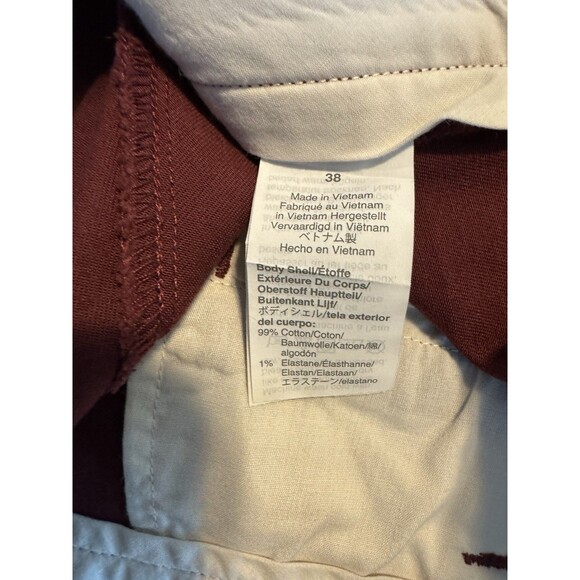 J Crew Mercantile Flex Shorts Mens Size 38 Red Rivington Chino Shorts - Picture 4 of 4